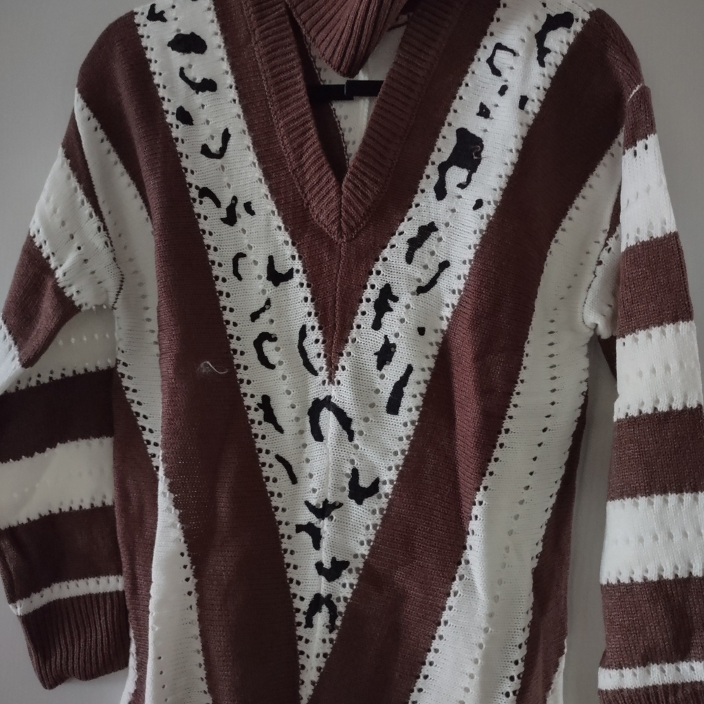 Asvivid color block striped sweater - Picture 4 of 7